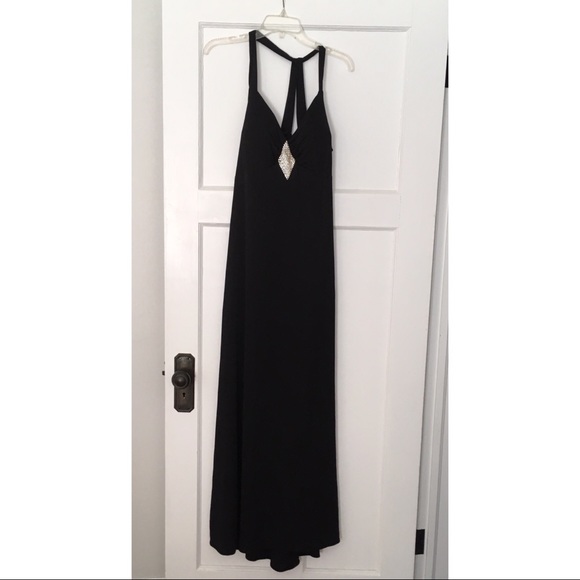 silver and black formal dresses